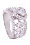 Shop_Prata_White Crystals, Stones Heart Solitaire Marquise Ring _at_Aza_Fashions