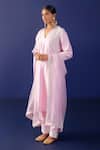 Buy Ridhimaa Gupta Pink Organza, Viscose, Embroidery Sawariya Resham Kurta Pant Set Online at Aza Fashions Buy_Ridhimaa Gupta_Pink Organza, Viscose, Embroidery Sawariya Resham Kurta Pant Set _Online_at_Aza_Fashions