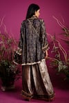 Shop_tara thakur_Green Velvet Embroidered Zari Sweetheart Jacket Pant Set _at_Aza_Fashions