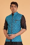 Siddartha Tytler_Blue Silk Embroidery Thread Bundi _Online_at_Aza_Fashions