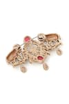 Shop_Cosa Nostraa_Gold Shaahi Haathi Embellished Brooch _Online_at_Aza_Fashions