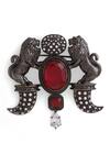 Buy_Cosa Nostraa_Gold Shehenshah-e-jungle Embellished Brooch _Online_at_Aza_Fashions