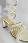 Ciel_White Crystals Embellished Heels _Online_at_Aza_Fashions