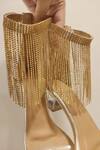 Ciel_Gold Rhinestones Quintessential Crystal Work Heels _Online_at_Aza_Fashions