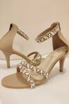 Buy_Ciel_Brown Crystals Tiffany Embellished Heels _at_Aza_Fashions