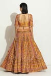 Vandana Sethi_Yellow Denim, Silk Embroidery, Sequins, Zari Zardozi Blouse Bridal Lehenga Set _Online_at_Aza_Fashions