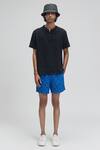 Buy_Terra Luna_Black 100% Organic Handloom Cotton Maui T-shirt _at_Aza_Fashions