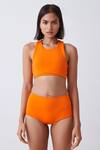 The Summer House_Orange Rose Bikini Top_Online_at_Aza_Fashions