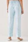Shop_Anantaa By Roohi_Blue Cotton Embroidery Floral Vine Hem Palazzo _Online_at_Aza_Fashions