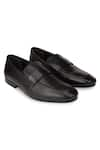 Buy_Hats Off Accessories_Black Matte Leather Loafers  _at_Aza_Fashions