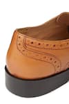 Buy_Hats Off Accessories_Brown Textured Leather Oxford Shoes  