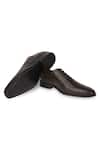 Buy_Hats Off Accessories_Brown Textured Perforated Oxford Shoes  _Online_at_Aza_Fashions