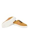 Buy_Hats Off Accessories_Brown Running Stitch Leather Sneakers  