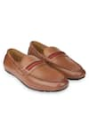 Buy_Hats Off Accessories_Brown Leather Loafer Shoes  _at_Aza_Fashions