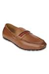 Buy_Hats Off Accessories_Brown Leather Loafer Shoes  _Online_at_Aza_Fashions