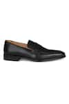 Shop_Hats Off Accessories_Black Genuine Leather Penny Loafers  _Online_at_Aza_Fashions