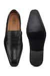 Shop_Hats Off Accessories_Black Pointed Toe Penny Loafers  _at_Aza_Fashions