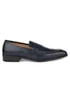 Shop_Hats Off Accessories_Blue Pointed Toe Plain Penny Loafers 