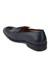 Hats Off Accessories_Blue Pointed Toe Plain Penny Loafers _Online