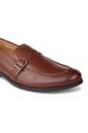 Buy_Hats Off Accessories_Brown Genuine Leather Monk Penny Loafers  _Online_at_Aza_Fashions