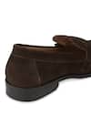 Buy_Hats Off Accessories_Brown Suede Monk Penny Loafers  