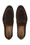 Hats Off Accessories_Brown Suede Monk Penny Loafers  _Online