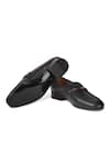 Hats Off Accessories_Black Genuine Leather Buckle Loafers  _Online