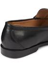 Buy_HATS OFF ACCESSORIES_Black Genuine Leather Stitch Work Buckle Loafers 