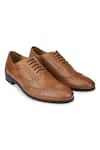 Buy_Hats Off Accessories_Brown Genuine Leather Cut Work Loafers _at_Aza_Fashions