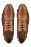 Buy_Hats Off Accessories_Brown Genuine Leather Cut Work Loafers 