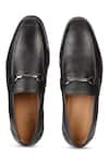 Shop_Hats Off Accessories_Black Genuine Leather Metal Buckle Loafers 