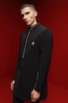 Tisa - Men_Black Bandhgala And Pant Viscose Polyester Cutdana Embellished With  _Online_at_Aza_Fashions