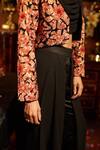 Buy Shreeka Black Georgette, Satin, Lycra, Crepe Embroidery, Pearls, Resham Blazer Pant Set Online at Aza Fashions Buy_Shreeka_Black Georgette, Satin, Lycra, Crepe Embroidery, Pearls, Resham Blazer Pant Set _Online_at_Aza_Fashions