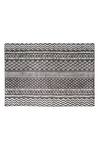Shop_Ode & Cloe_Grey 100% Cotton Foil Print, Tribal Runner And Mat Set_Online_at_Aza_Fashions