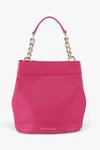 Shop_Tan & Loom_Pink Plain Rani Solid Leather Potli Bag _Online_at_Aza_Fashions