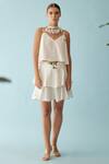 Buy_Nikasha_Cream Bloom Tassel Necklace _at_Aza_Fashions