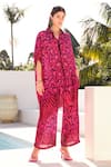 Zariaah_Pink Viscose Silk Love Hearts Print Palazzo Pant  _Online_at_Aza_Fashions