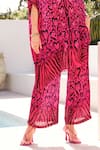 Buy_Zariaah_Pink Viscose Silk Love Hearts Print Palazzo Pant  _Online_at_Aza_Fashions