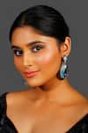 Buy_Studio6 Jewels_Multi Color Crystals, Zari Embellished Earrings _at_Aza_Fashions