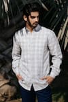 Buy_Artless_Grey Recycled Cotton Printed Checkered Me Out Shirt 