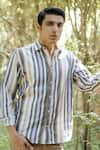 Buy_Artless_Multi Color Recycled Cotton Printed Zebra Cross Shirt _Online_at_Aza_Fashions