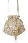 Buy_SG Collection By Sonia Gulrajani_Gold Embellished Opulence Potli Bag _at_Aza_Fashions