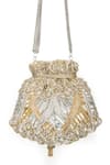 Shop_SG Collection By Sonia Gulrajani_Gold Embellished Opulence Potli Bag _at_Aza_Fashions