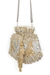 SG Collection By Sonia Gulrajani_Gold Embellished Opulence Potli Bag _Online_at_Aza_Fashions