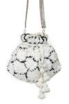 Buy_SG Collection By Sonia Gulrajani_Black Embellished Swan Floral Potli Bag _at_Aza_Fashions