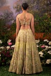 Buy Moledro Green Organza Sequins, Beads Sweetheart Garden Embroidered Bridal Lehenga Set Buy_Moledro_Green Organza Sequins, Beads Sweetheart Garden Embroidered Bridal Lehenga Set