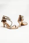 Buy_THE ALTER_Gold Embellished Serena Rhinestone Strappy Stilettoes _Online