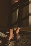 Buy_THE ALTER_Black Kiara Embellished Block Heels _at_Aza_Fashions