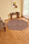 Buy_Kaleen India_Red 80% Wool, 20% Viscose Hand Tufted Octagon Shaped Rug_at_Aza_Fashions