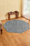 Buy_Kaleen India_Silver 60% Wool And 40% Viscose Hand Tufted Octagon Shaped Rug_at_Aza_Fashions